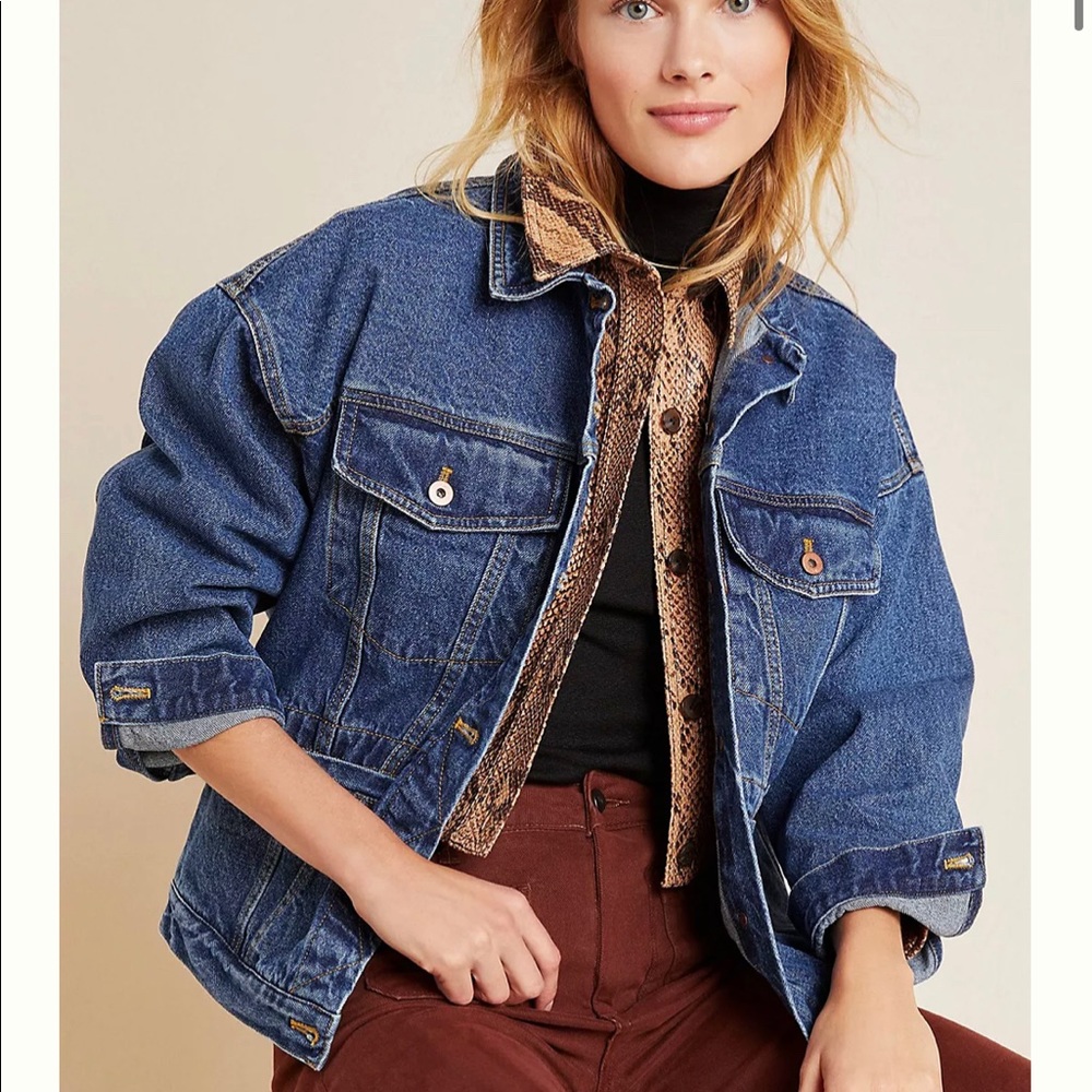 NEW Anthropologie Pilcro Utility Jean Jacket!
